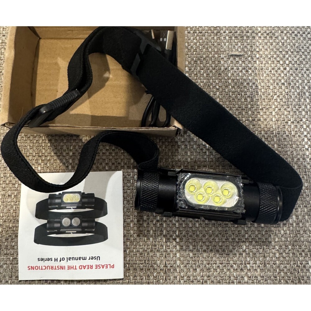 Rechargeable Headlamp, 1800 Lumen Super Bright Lightweight 0.25 lb Headlamp-3200